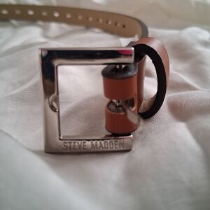 Steve Madden Brown Leather Belt